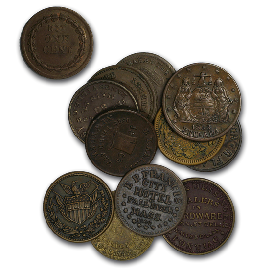 Civil War Tokens Avg Circ (Patriotics or Store Cards) Civil War Tokens Avg Circ (Patriotics or Store Cards)